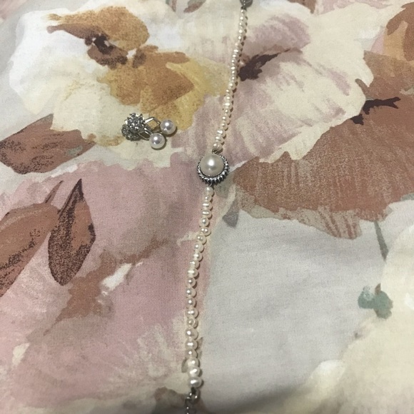 Sterling silver pearl set - Picture 1 of 5